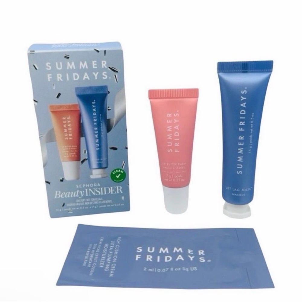 Summer Fridays Pink and Blue Skincare Duo